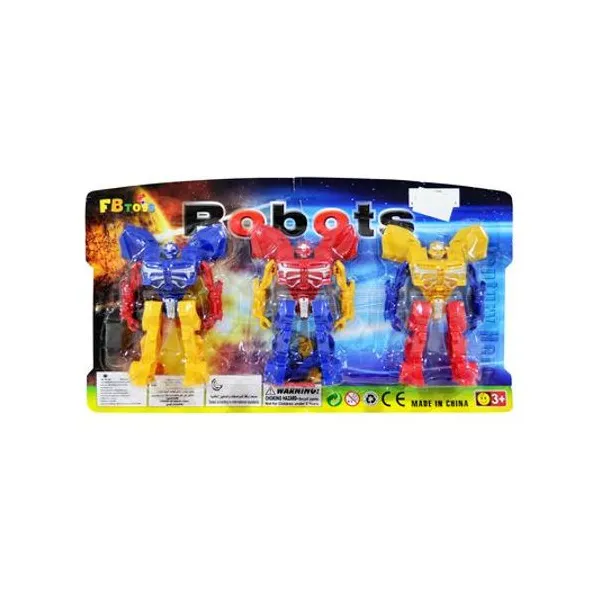 Robot x3 unidades en blister 34x18.5 cm