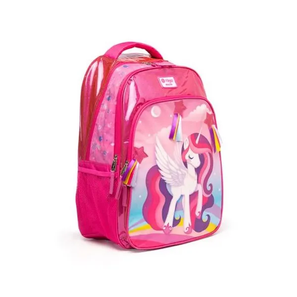 Mochila 18" espalda unicornio fucsia Filgo - mo-stpak-un