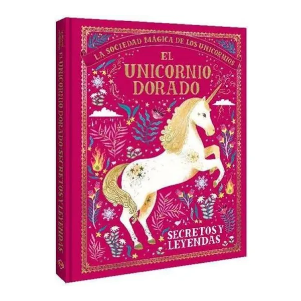 El unicornio dorado 23 17 cm