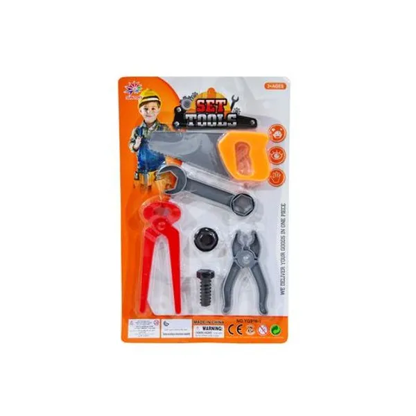 Set de herramientas 6 piezas en blister 17x26 cm