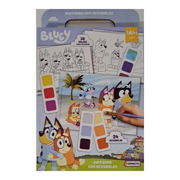 Pintando con acuarelas Bluey art.1196