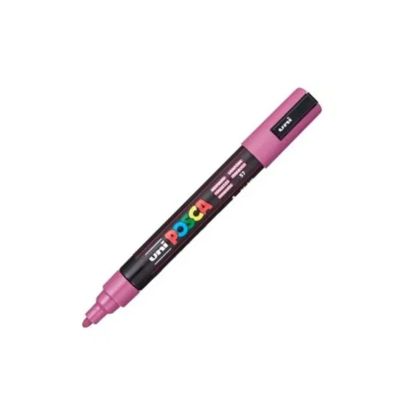 Marcador Uni posca al agua para g.metálico rosa