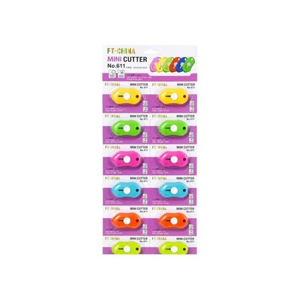 Trincheta 4 mm fantasia blister x12 unidades