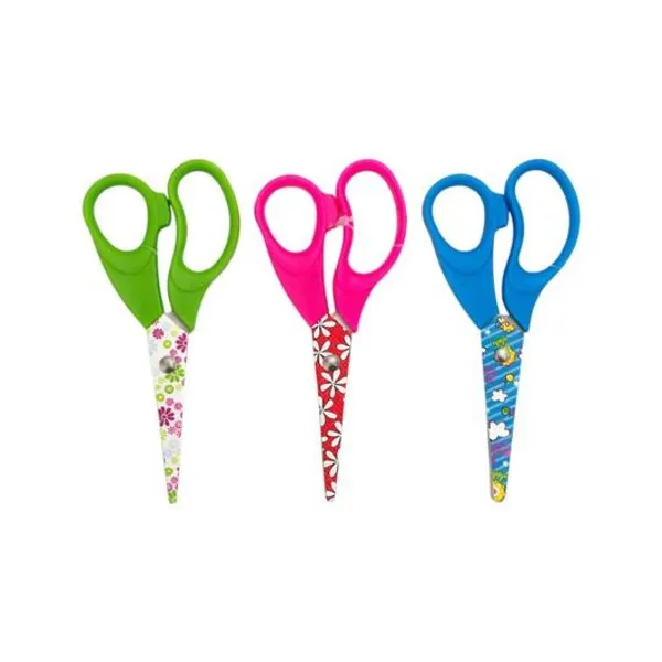 Tijera escolar 13.7 cm x unidad colores surtidos