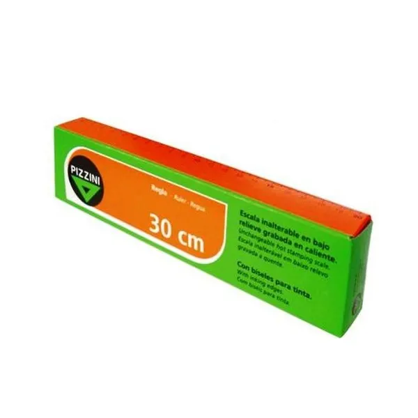Regla 30 cm cristal x unidad Pizzini