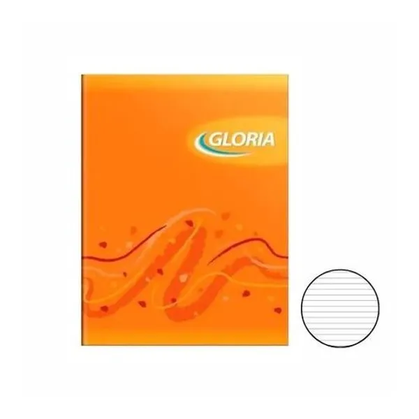 Cuaderno 16x21 rayado t/f 48h color Gloria