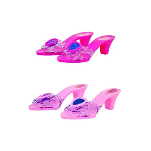 Zuecos con gema de corazón 17 cm en bolsa x1 surtido