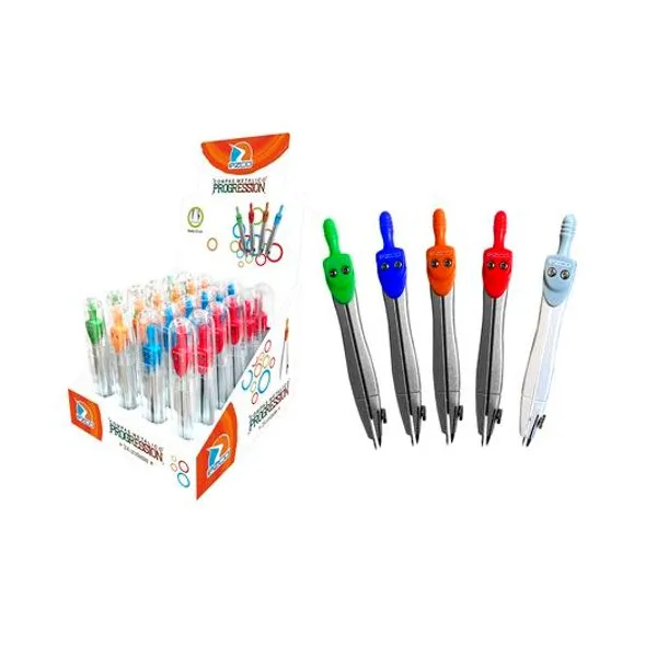 Compás progression metal display x1 en estuche Ezco