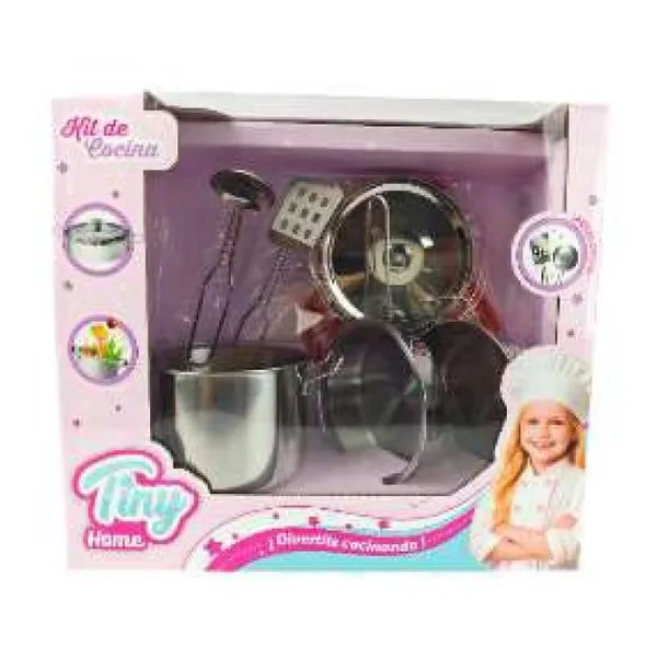 Set cocina Tiny home 7 piezas de acero