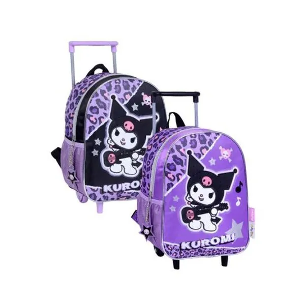 Mochila 12" con carro kuromi rock x unidad colores surtidos wabros