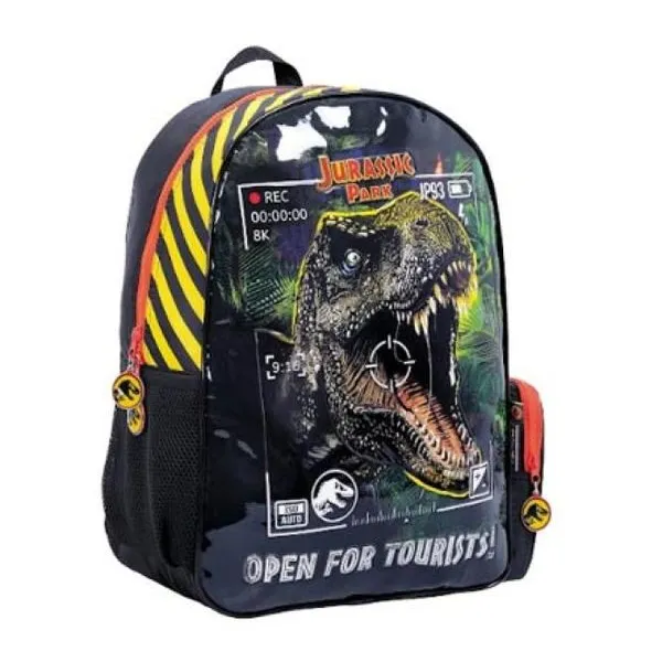 Jurassic world mochila 16" espalda -camara-