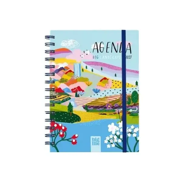 Agenda big life generica n.° 8 semanal espiral big landscape 2027