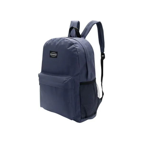 Mochila 17" espalda lisa azul goodpak