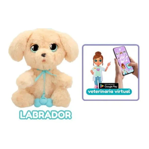 Baby paws - peluche cachorro interactivo 22 cm "labrador
