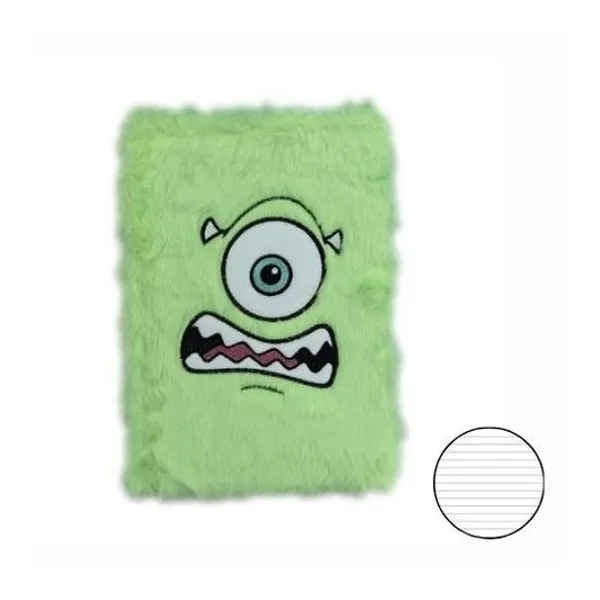 Cuaderno 14.8x21 cm rayado 64 hojas tapa dura peluche monsters x1 modelos surtidos