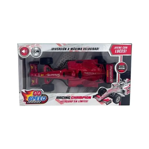 Auto formula 1 a friccion con sonido en caja 29x16x8 cm colores surtidos