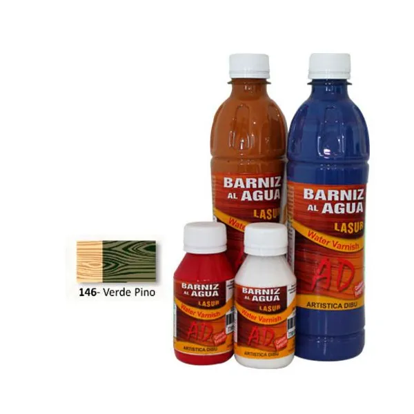 Barniz ad al agua lasur 100 ml146- verde pino