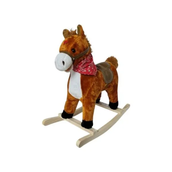 Caballo mecedor con luz, movimiento y sonido 55x60 cm x1