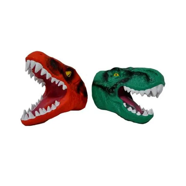 Titere cabeza de dinosaurio goma cabadin