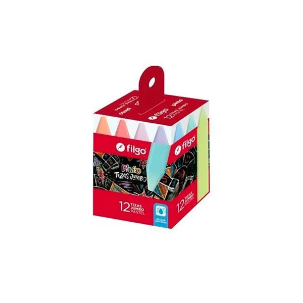 Tizas jumbo pastel Pinto caja x12 unidades Filgo - chkj