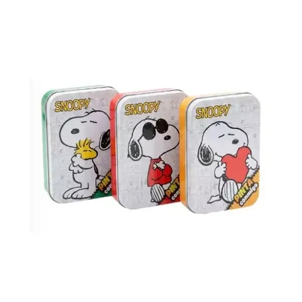 Set editorial vertice lata pinta conmigo snoopy