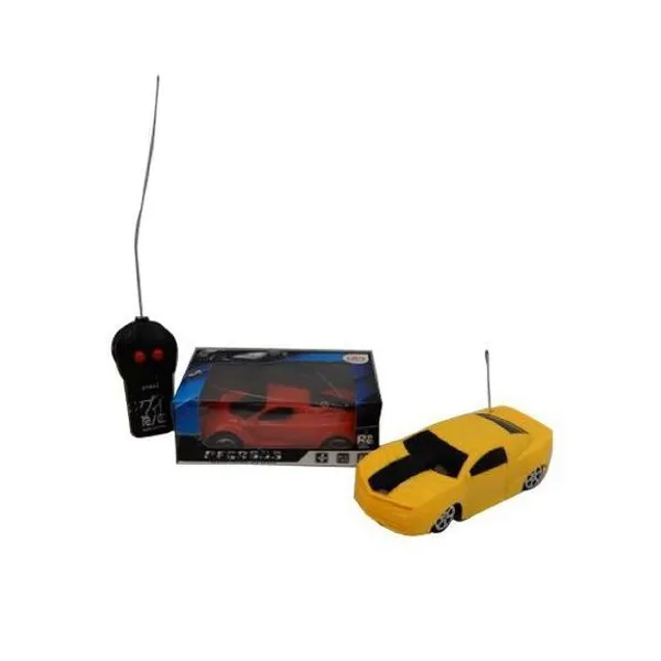 Auto a radio control 1:24 2 funciones en caja con visor 5x16x10 cm colores surtidos