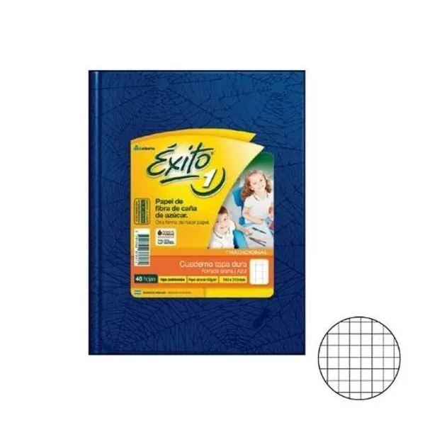 Cuaderno 16x21 cuadriculado t/d araña azul 48h Éxito