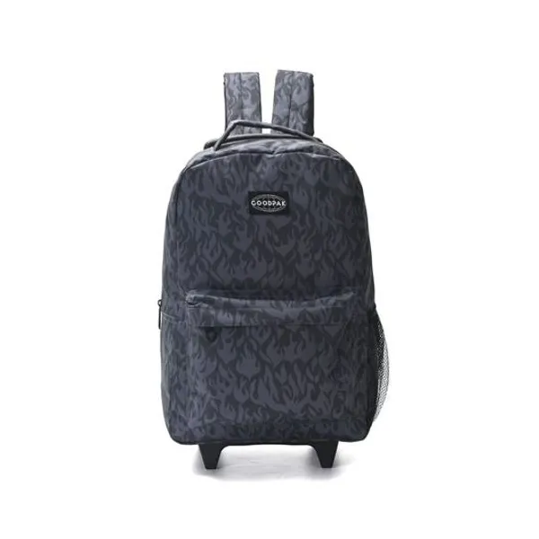 Mochila 17" con carro print llamas goodpak