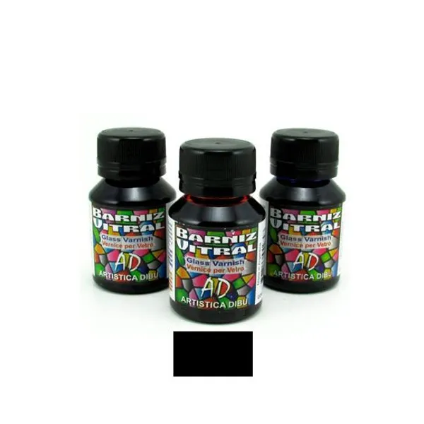 Barniz ad vitral 40/50 ml200-trans.negro