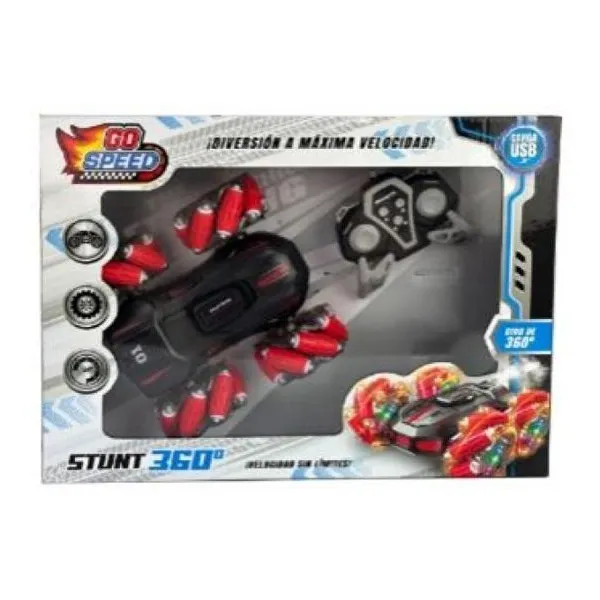 Auto stunt radio control con luces carga usb