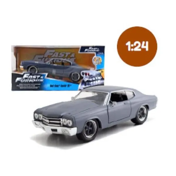 Jada - auto escala 1:24 fast & furious dom`s chevrolet chevelle ss 1970 gris - e
