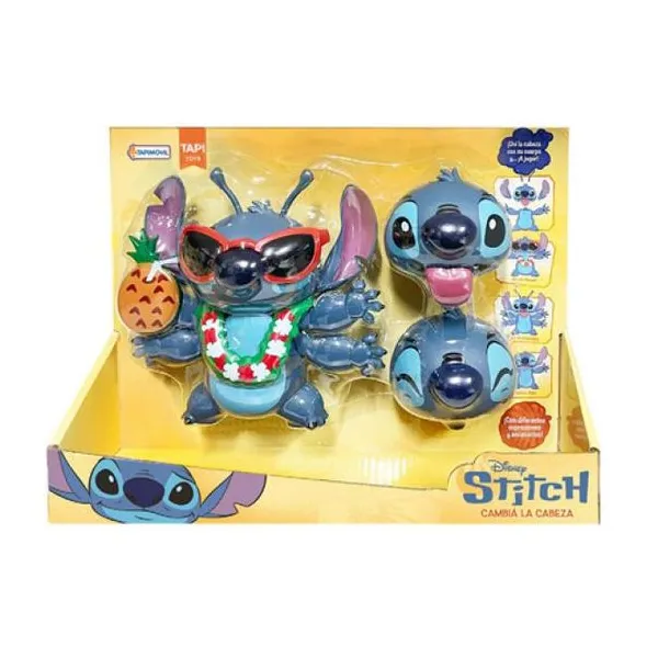 Cambia la cabeza Stitch. cuerpo de Stitch con distintas cabezas intercambiables