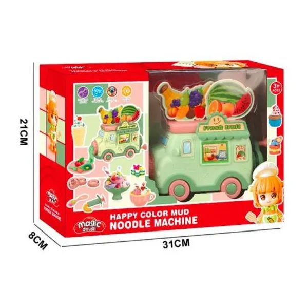Juego de masas foot truck frutas y helados. 29 piezas