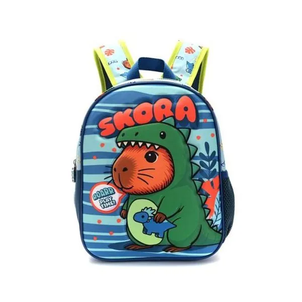 Mochila 12" espalda petit capibara dino 3d Skora
