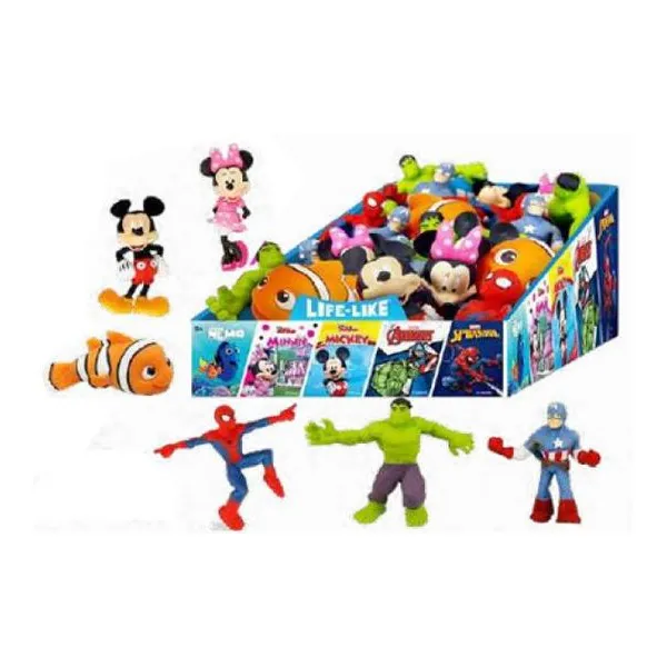 Jaru-disney life like squish & pull - juguetes elásticos Disney figuras persona