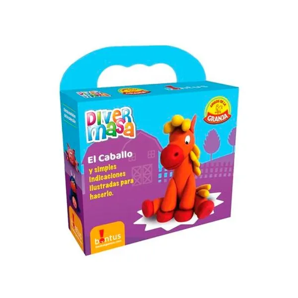 Set de masas divermasa: el caballo en caja 14.5x16 cm -