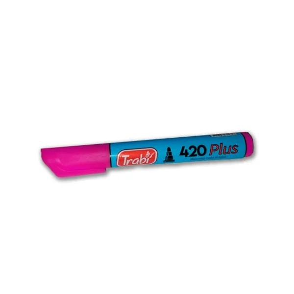 Marcador trabi 420 al agua para red.caja x12 unid.rosa