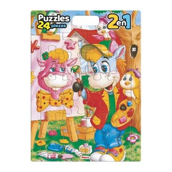 Cubi puzzle manijita 24 piezas pintor 2 en 1