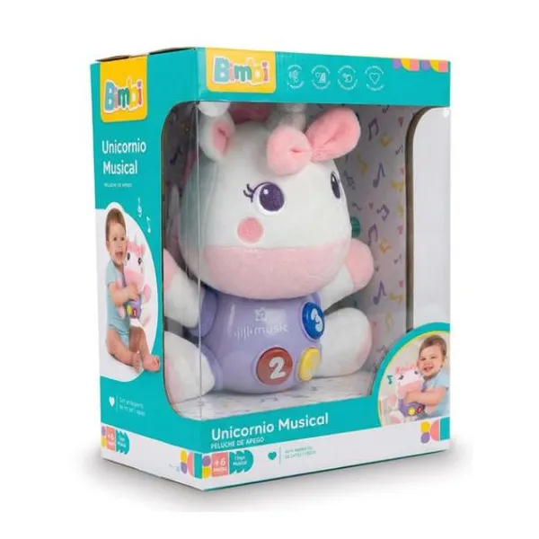 Bimbi peluche unicornio musical