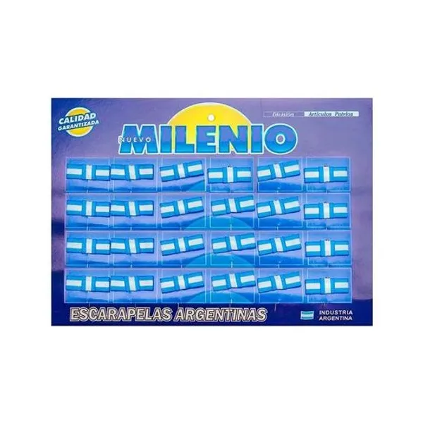 Escarapela moño plano n.° 110 x24 unidades milenio