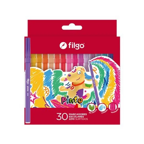 Marcador escolar Pinto 2210 caja x30 Filgo
