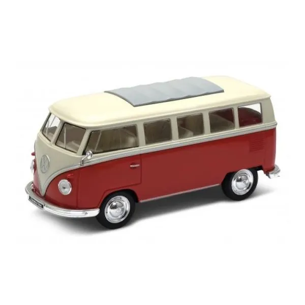 Welly 1963 volkswagan t1 bus+wave ski 39886f-2tb (e)