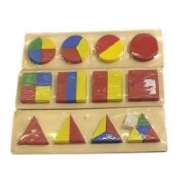 Rompecabezas de madera figuras geometricas