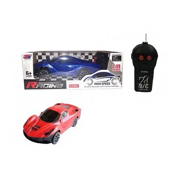 Auto a radio control mustang 1:24 8x23x11 cm en caja con visor colores surtidos