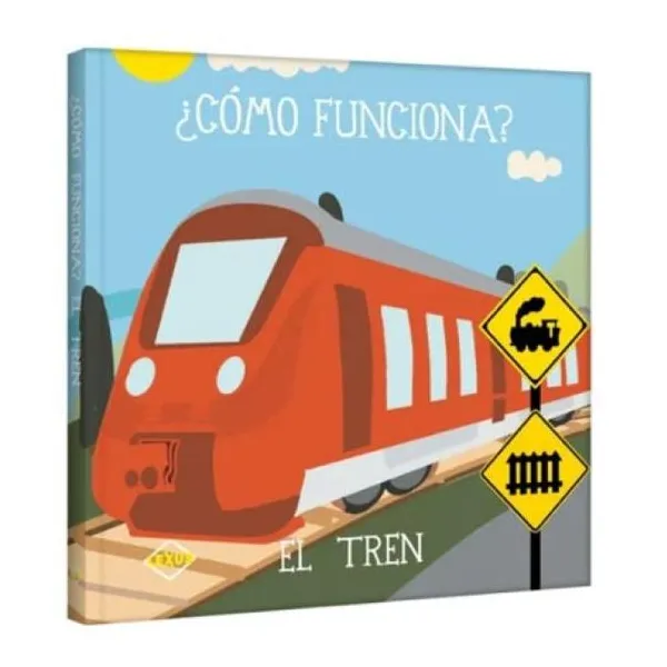 Como funciona el tren tapa dura plastificada/16.5 x16.5 cm/12 páginas