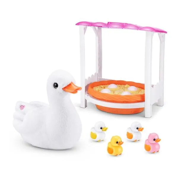 Alive pets mamá pato & baby surprise nido de pato interactivo 30 cm