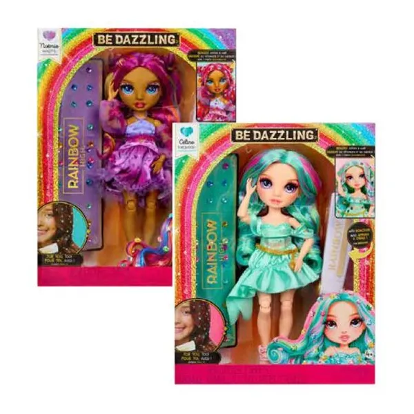 Rainbow high - muñeca 30 cm fashion doll "be dazzling: celine/noemie