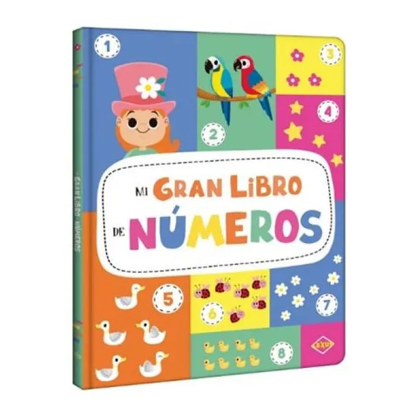 Gran libro de los números tapa dura plastificada/24x32 cm/16 páginas