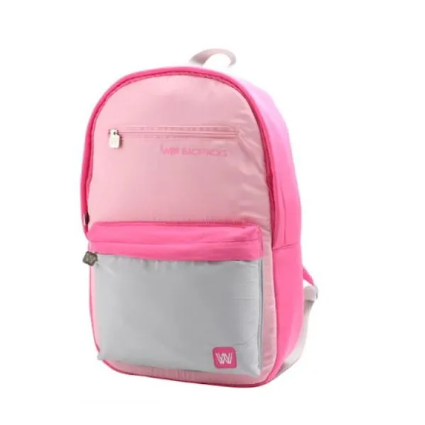 Wbr mochila 17" espalda -palermo- "fucsia-rosa
