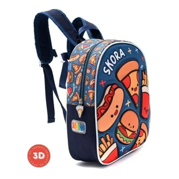 Mochila petit termoformada rapport 3d fast foot 22 x30 x10 - 12